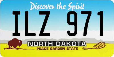 ND license plate ILZ971