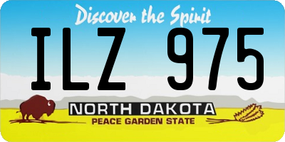 ND license plate ILZ975