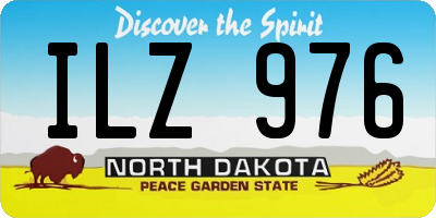 ND license plate ILZ976
