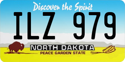 ND license plate ILZ979
