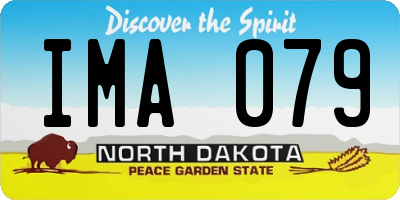 ND license plate IMA079