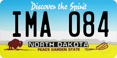 ND license plate IMA084