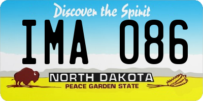 ND license plate IMA086