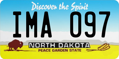 ND license plate IMA097