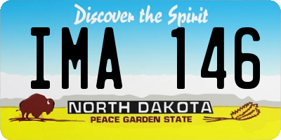 ND license plate IMA146