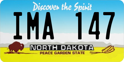 ND license plate IMA147