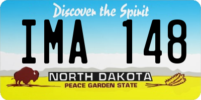 ND license plate IMA148