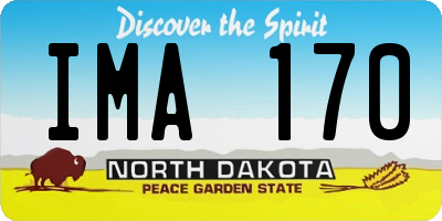 ND license plate IMA170