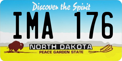 ND license plate IMA176