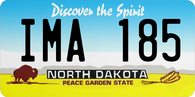 ND license plate IMA185