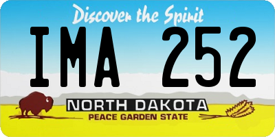 ND license plate IMA252