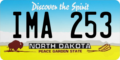 ND license plate IMA253