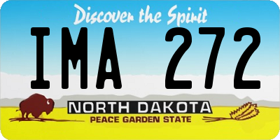 ND license plate IMA272