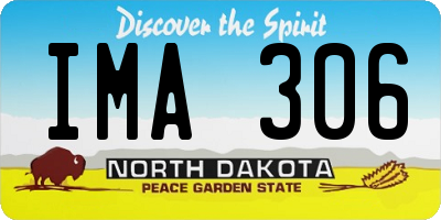 ND license plate IMA306