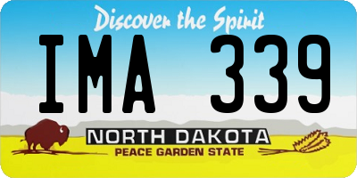 ND license plate IMA339