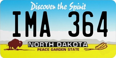 ND license plate IMA364