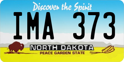 ND license plate IMA373