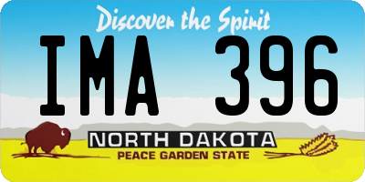 ND license plate IMA396