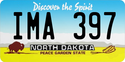 ND license plate IMA397