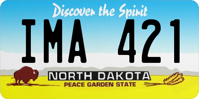 ND license plate IMA421