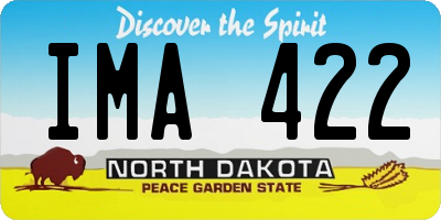 ND license plate IMA422