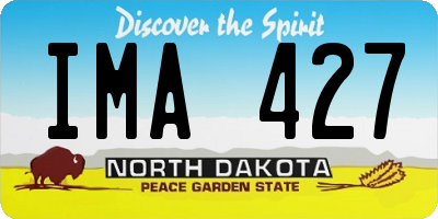 ND license plate IMA427