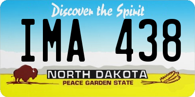 ND license plate IMA438
