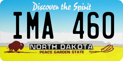 ND license plate IMA460