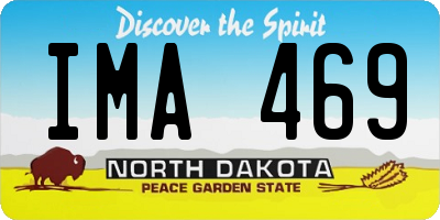 ND license plate IMA469