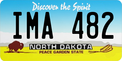 ND license plate IMA482