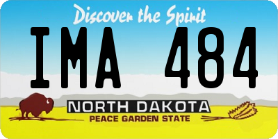 ND license plate IMA484