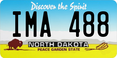 ND license plate IMA488