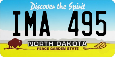 ND license plate IMA495