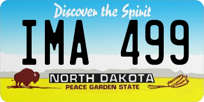 ND license plate IMA499