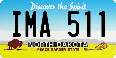 ND license plate IMA511