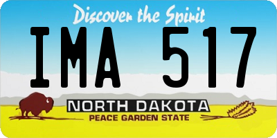 ND license plate IMA517