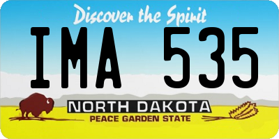 ND license plate IMA535