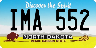 ND license plate IMA552