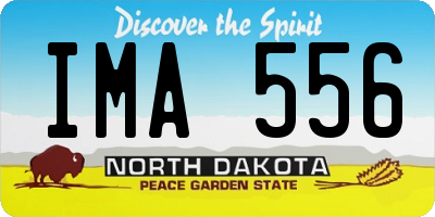 ND license plate IMA556
