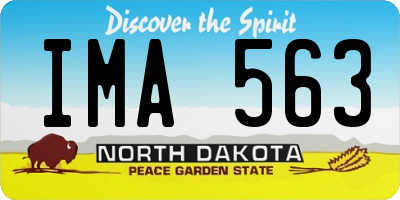 ND license plate IMA563
