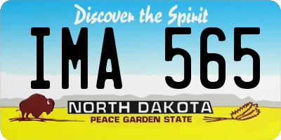 ND license plate IMA565