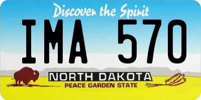 ND license plate IMA570