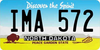 ND license plate IMA572