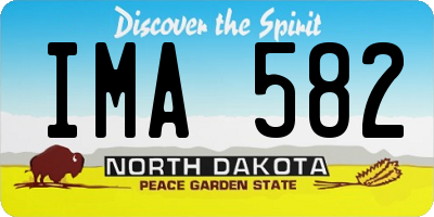 ND license plate IMA582
