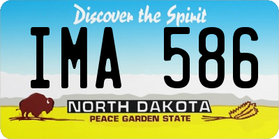 ND license plate IMA586