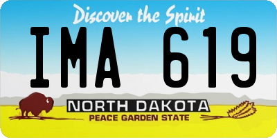 ND license plate IMA619