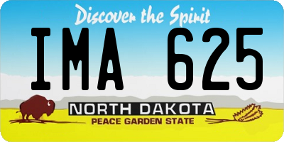 ND license plate IMA625