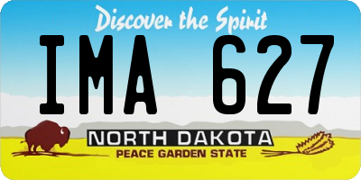 ND license plate IMA627