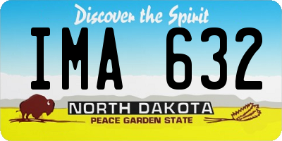 ND license plate IMA632
