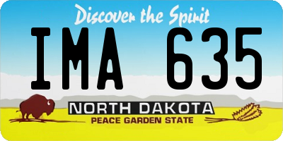 ND license plate IMA635